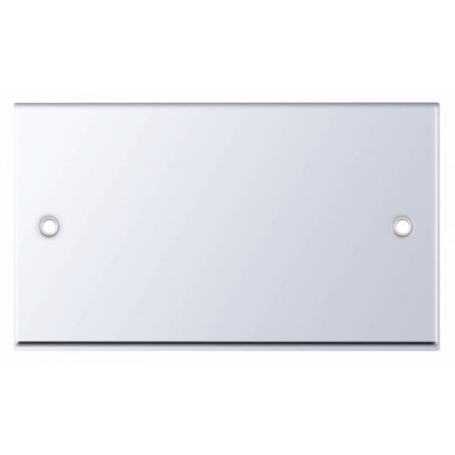 Selectric 7M-Pro Polished Chrome 2 Gang Blank Plate 7MPRO-343